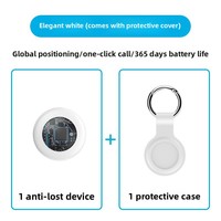 Traceur GPS Exclusif Apple Anti-Perte pour Animaux, Étanche, Compatible Réseau 4G, Fonctionnalité 'Localiser', Suivi PC Android, en Plastique