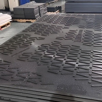 Tapis de sol robuste en UHMWPE 3000x2500mm, tapis de chantier temporaire pour la construction et les champs pétrolifères, résistant aux UV, service de découpe disponible