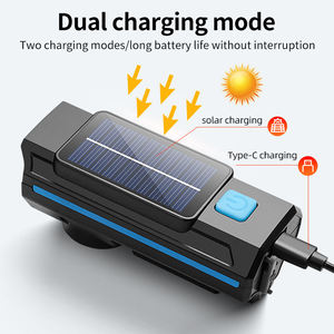 Luz Delantera <span class=keywords><strong>para</strong></span> <span class=keywords><strong>Bicicleta</strong></span> con Energía Solar, Faro LED <span class=keywords><strong>para</strong></span> <span class=keywords><strong>Bicicleta</strong></span>, Luz <span class=keywords><strong>de</strong></span> Carretera y <span class=keywords><strong>Montaña</strong></span>, Lámpara <span class=keywords><strong>de</strong></span> Ciclismo, <span class=keywords><strong>Linterna</strong></span> <span class=keywords><strong>para</strong></span> Ciclismo Nocturno - Product Image 6