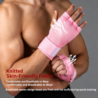 Bandages de boxe sans doigts avec sangle de poignet rapide et rembourrage de protection des jointures pour l'entraînement aux arts martiaux