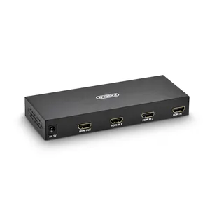 FJ-4K301i Fjgear 3 port hdmi HD video anahtarı 4k 60hz 3 in 1 out hdmi2.0 sürüm demir kabuk ile uzaktan kumanda