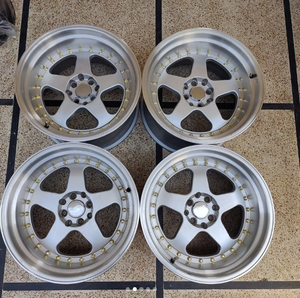 RCSR Voiture de tourisme en aluminium forgé à cinq rayons 15x7.5 15x8 16x8 16x9 17x9 17x10 <span class=keywords><strong>4x100</strong></span> 5x100 4x114.3 5x114.3 8x114.3 - Product Image 6