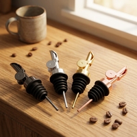Vente en gros : Bec verseur professionnel en acier inoxydable pour huile d'olive, vinaigre, liqueur et vin, pour bar, maison et cuisine