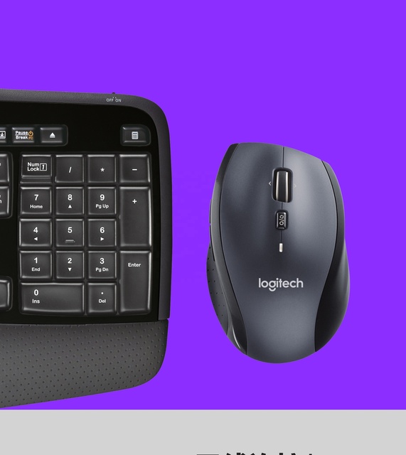 MK710 Wireless Keyboard Mouse Combo for Logitech Multimedia 2.4Ghz Unifying Support