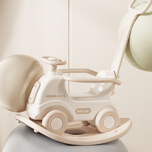 เครื่องเล่นแทรมโพลีนอเนกประสงค์สำหรับใช้ในบ้านของเล่นพลาสติกสำหรับเด็กนั่งบนรถพร้อมกระดานทรงตัวผ้ากำมะหยี่สำหรับใช้ในบ้าน - Product Image 5