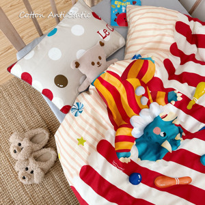 Set di biancheria da letto in tre pezzi in cotone 100% con stampa a cartoni animati, tessuto per un Comfort morbido - Product Image 5