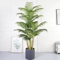 Palmier artificiel d'usine Bonsaï pour intérieur extérieur Faux palmiers Plantes vertes avec pot pour la décoration de la maison, de l'hôtel, du bureau