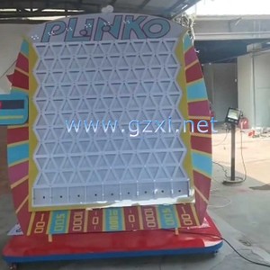 Tablero de Juego <span class=keywords><strong>Plinko</strong></span> LED Grande Personalizado Profesional, Rompecabezas de Madera, Juguete de Entretenimiento para Carnaval y Navidad con Función de Deslizamiento de Fichas - Product Image 2