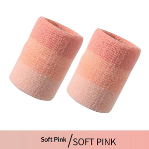 Custom Logo Solid Color Cotton Sports Wristband Soft Sweat Absorbent Athletic Sweatbands for Team Cheerleading Yoga Workouts - Product Image 3