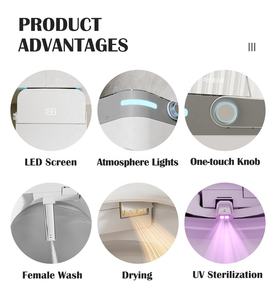 Kloset Pintar Keramik Desain Baru, WC Bidet Cerdas, Perlengkapan Sanitasi, Kloset Pintar Otomatis untuk Kamar Mandi - Product Image 2