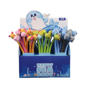 Penna Gel Creativa con Design di Organismi Marini, 0.5mm, Blu/Nero, per Studenti, Ufficio e Scuola - Product Image 1