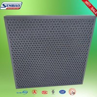 Senbao New Honeycomb Activated Carbon Fiberglass Pre Filter Core Efisiensi 99,99% Porositas 0,3um Panel Pemurnian Efisien 1