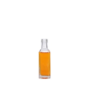 Neuf bouteilles en verre d'huile d'olive pour cuisson, carrées et claires, Marasca, 100ml 250ml 500ml 750ml 1000ml, vrac - Product Image 2