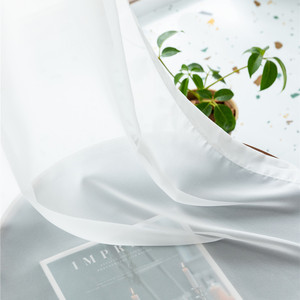 Rideau <span class=keywords><strong>de</strong></span> fenêtre en mousseline <span class=keywords><strong>de</strong></span> soie Offre Spéciale Polyester, tissu <span class=keywords><strong>de</strong></span> rideau <span class=keywords><strong>de</strong></span> tapisserie Transparent pour salon - Product Image 2