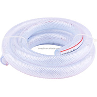 D'eau tressé extrudé en PVC renforcé de fibres à haute résistance Tuyau blanc Équipement d'irrigation de nettoyage pour machine