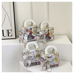 Tas tangan wanita Cross-border, tas tangan wanita, tas jinjing kantor motif grafiti beruang baru, tas kurir bahu wanita - Product Image 1