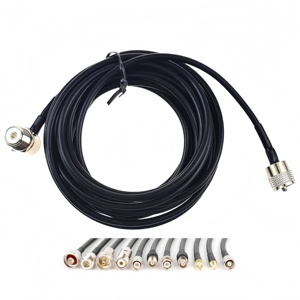 <span class=keywords><strong>Cable</strong></span> Coaxial de 5 metros y 16,4 pies RG58 SL16/SO239 a PL259 UHF conector macho a hembra <span class=keywords><strong>para</strong></span> <span class=keywords><strong>Cable</strong></span> de comunicación de <span class=keywords><strong>antena</strong></span> móvil - Product Image 2