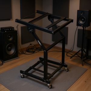 Carrello portautensili ProX 9U con ruote per attrezzature da studio audio - Product Image 2
