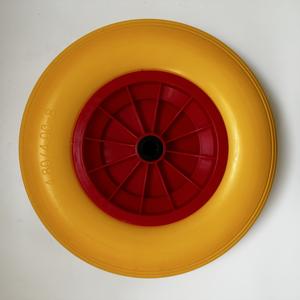 Pneu <span class=keywords><strong>de</strong></span> brouette robuste 16 "4.80/4.00-8 roulement <span class=keywords><strong>de</strong></span> chariot en polyuréthane solide anti-crevaison nouvelle roue <span class=keywords><strong>de</strong></span> remplacement 4.80/4.00-8 - Product Image 3