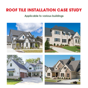 設置が簡単アスファルト鉄片カスタマイズされた色アスファルト屋根板ヴィラ木造住宅用 - Product Image 2