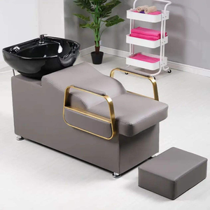 Fauteuil de lavage moderne en céramique pour salon de coiffure, avec bac intégré, confortable et personnalisable, idéal pour les soins capillaires et le spa, en promotion - Product Image 2