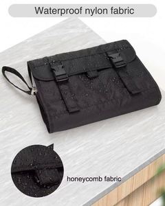 กระเป๋าเครื่องสำอางกันน้ำขนาดใหญ่ ตัวอย่างสินค้าฟรี กระเป๋าใส่เครื่องสำอางสำหรับห้องน้ำ อาบน้ำ เดินทาง กระเป๋าใส่ของใช้ในห้องน้ำแบบแขวน - Product Image 5