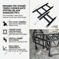Bloc de charnière d'extrémité de fourche en aluminium 6082-T6 haute résistance, homologué TUV, avec plaque de base à angle réglable pour structure de passerelle