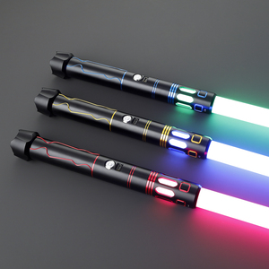 Sabre laser LED exclusif DAMIENSABER Studio, style médiéval viking et anime japonais, avec poignée en cuivre, couleurs de lame infinies, rechargeable - Product Image 6