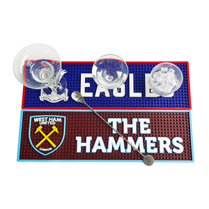 Custom Printed <b>Silicone</b> PVC Bar Runner Rubber Pub Mat Beer Spill <b>Pad</b> Rail Mat Drip Tray Non Slip Service Mat Table Coaster - Product Image 1