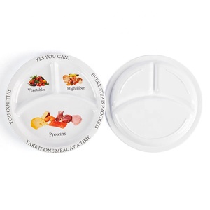Restaurante Saludable División <span class=keywords><strong>de</strong></span> <span class=keywords><strong>melamina</strong></span> Plato <span class=keywords><strong>de</strong></span> dieta Divisor <span class=keywords><strong>de</strong></span> tres porciones 3 Compartimentos <span class=keywords><strong>Platos</strong></span> divididos Plato Niños Hecho <span class=keywords><strong>de</strong></span> Bambú - Product Image 2