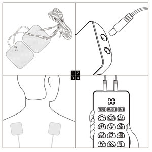 Oem ODM xách tay tdcs thiết bị điện sọ não dây thần kinh kích thích cho sự lo lắng cứu trợ trầm cảm điều trị điện cực miếng đệm - Product Image 3