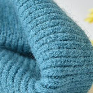 Berretto a coda di cavallo RTS per donna berretto a chignon alto e disordinato con foro a coda di cavallo caldo invernale in maglia di lana berretto con cappuccio - Product Image 3