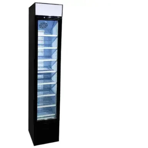 Refroidisseur de boissons Armoire de congélation verticale autoportante de 105 litres Réfrigérateur commercial de restaurant avec porte en verre - Product Image 1