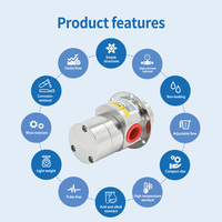 Pompe à engrenages micro-magnétique sans démontage, zéro fuite, 3 ml/rev, basse pression, pour le transport d'eau propre et de pâtes, qualité alimentaire