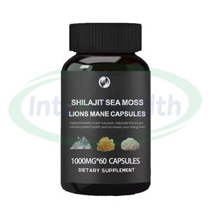 Ausreson Shilajit , Sea Moss Lions Mane Mushroom Cápsulas 3 en 1 Suplemento de hierbas Shilajit Lions Mane Sea Moss Cápsulas - Product Image 2
