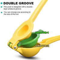 Nouveau acier inoxydable plastique citron citron vert presse-agrumes manuel presse à main presse-agrumes Gadgets de cuisine chauds de qualité supérieure