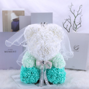 ODIS Orsetto di Rose Premium con Bouquet di Seta a Fioritura Completa, Best Seller per Brand E-commerce - Product Image 3