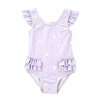 OEM ODM Op Maat Gemaakt Geruite Zwempak Meisjes Baby tot Tiener Bikini Eén Delige Kinder Zwemkleding Groothandel Aangepast Logo Ontwerp