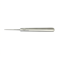 Outil de manucure et pédicure professionnel en acier inoxydable réutilisable à double extrémité, avec repousse-cuticules intégré