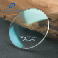 Lentilles optiques monocales asphériques anti-reflet Pioneer Optical 1.67 1.74, lentilles optiques claires UC HC HMC SHMC