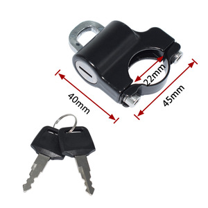 Mini candado para casco de bicicleta eléctrica y motocicleta, antirrobo con llave de acero inoxidable, con llaves y accesorios de montaje - Product Image 2