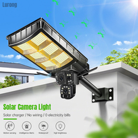 Caméra de Sécurité Solaire Extérieure pour Maison et Hôtel avec Contrôle APP, CCTV 5MP IP65 4G Tout-en-un, Lampadaire Solaire LED avec Caméra