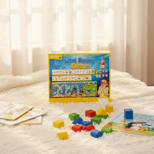 Mini-Brettspiel für Kinder mit 50 Fragen der ersten Klasse, zweiseitiges Spielbrett, Lernspielzeug für Kinder ab 3 Jahren - Product Image 2