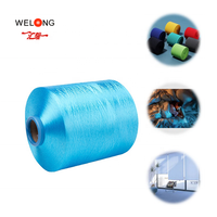 Fil DTY 450D/2 150/48 100% Polyester Zhejiang Huilong Certifié ISO9001 Haute Ténacité Anti-Bactérien Écologique Teint pour Couture