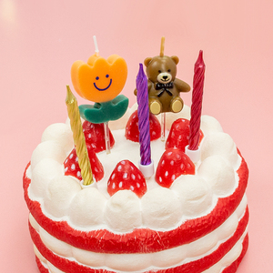 Haute qualité 10 pièces coloré spirale gâteau d'anniversaire bougies d'allumage avec support pour la décoration de mariage bébé enfants fête - Product Image 4