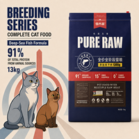 Makanan Kucing Kering Grosir 13kg Formula Ikan dan Salmon Tinggi Protein untuk Kandang Kucing Peternakan