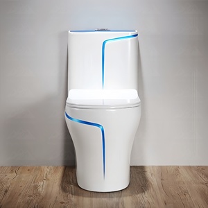 WC Monoblocco in Ceramica Moderno con Sistema di Scarico Doppio, Alta Efficienza, Scarico a Vortice per Uso Residenziale e Progetti - Product Image 5