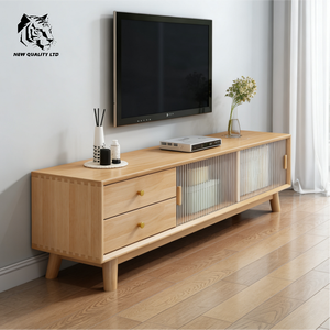 Meuble TV moderne en bois, vente directe usine, meilleur prix, rangement écologique, personnalisable pour salon et chambre - Product Image 1