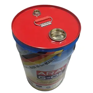 25Liter 7Gallon Tin Paint Drums Tight Head Metal Pails with Lug Cover