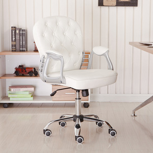 Chaise de manucure ergonomique moderne et simple pour salon de beauté, chaise de travail réglable, pivotante et roulante, rose, design mignon - Product Image 3